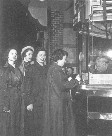 Students enjoy at night out at the Juliet in the 1950s