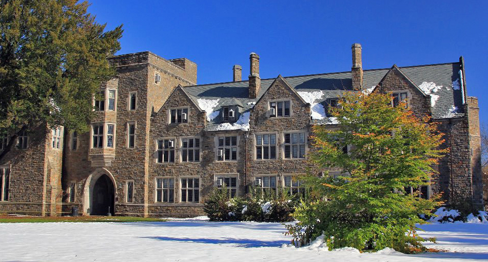 York and Collins’s design for Blodgett Hall is in the English collegiate style.